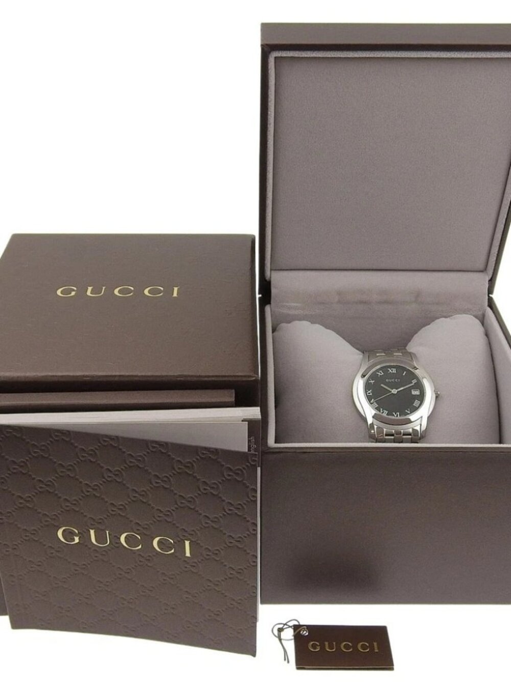 GUCCI G class Watches 5500M blackDial Stainless Steel Quartz Analog displa... - Picture 7 of 13